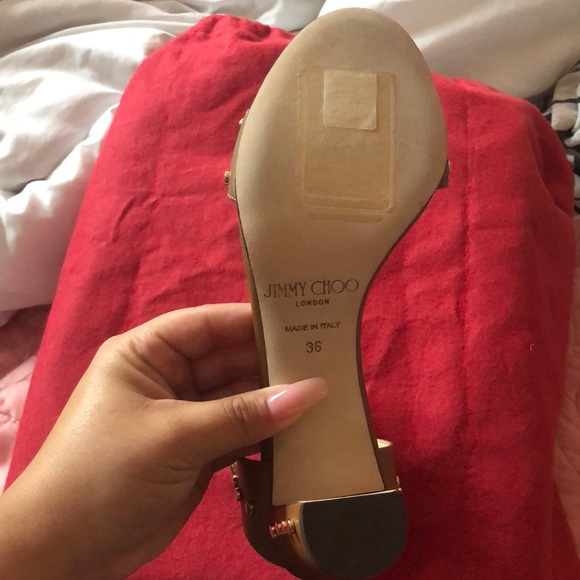 Jimmy Choo Veto Studded Sandals - Picture 4 of 5